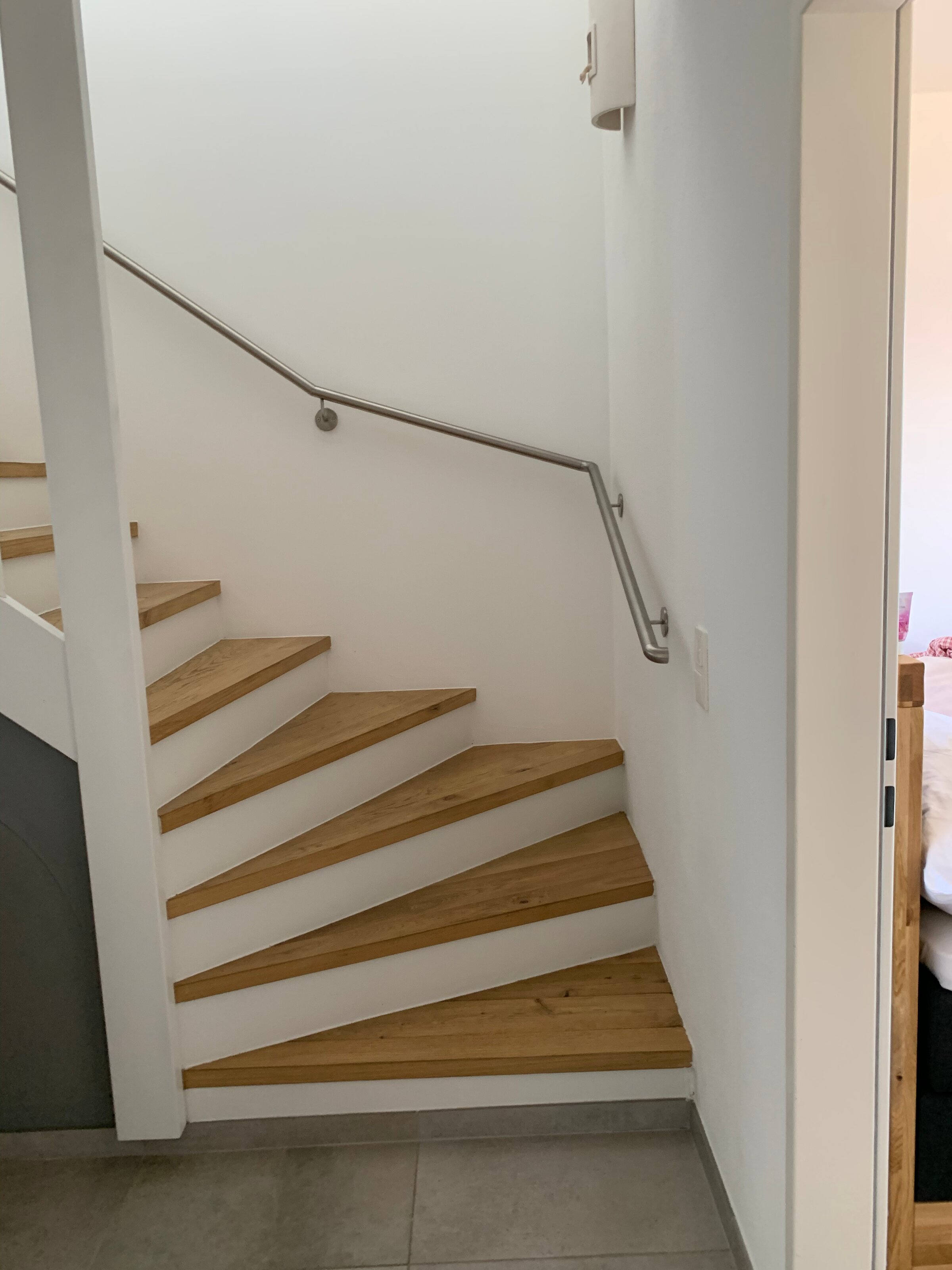 Treppe ins Obergeschoß