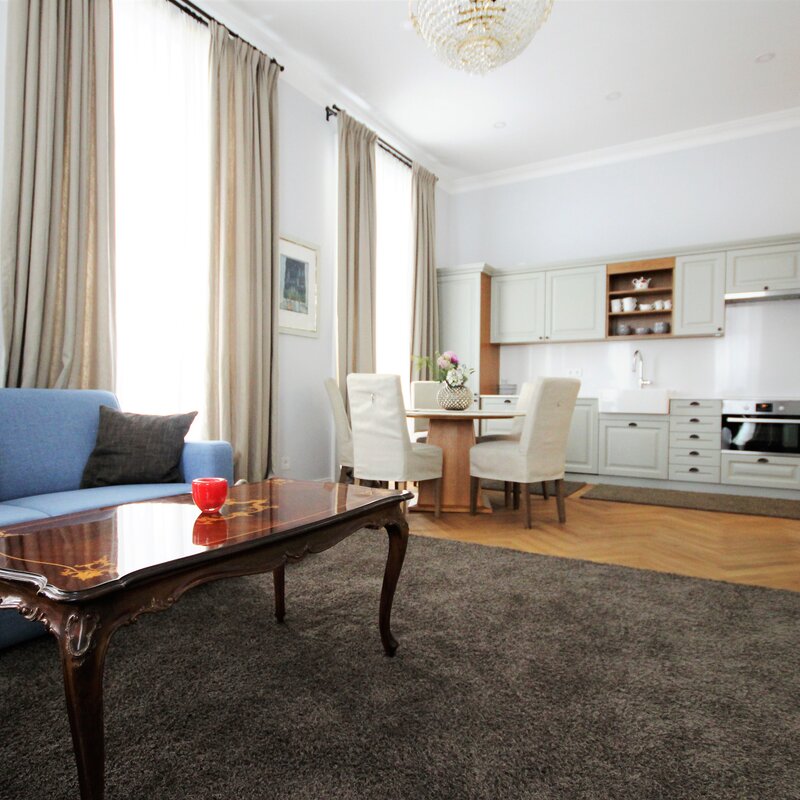 Wohnküche (Blick vom Wohnzimmer)