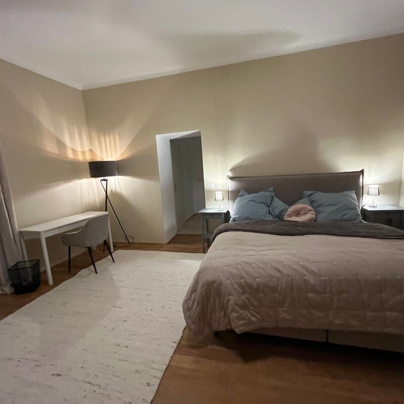 Bed and workspace