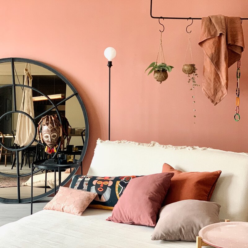 Wohnzimmer mit Schlafsofa