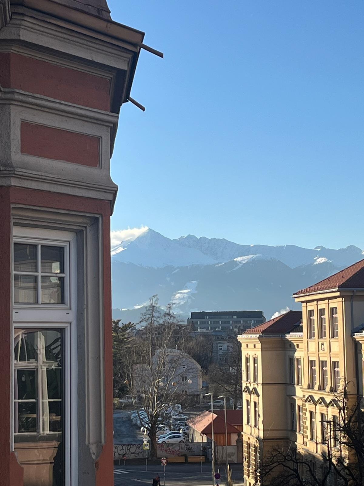 Blick vom Balkon