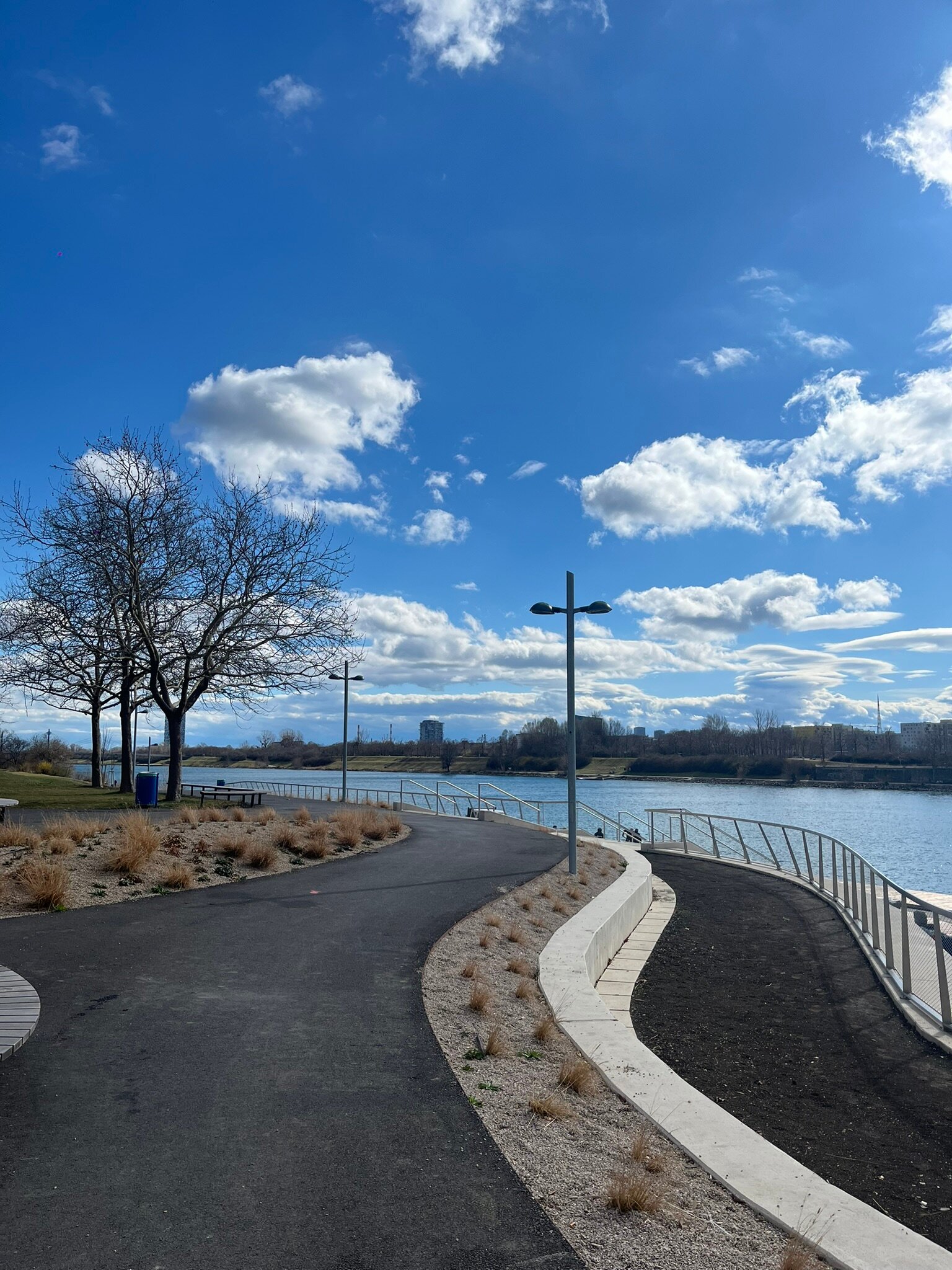 Promenade new danube river