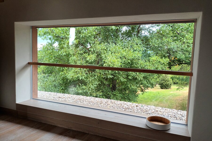 Blick aus der Badewanne