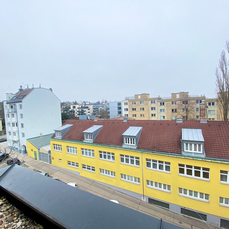 Blick aus dem Schlafzimmerfenster