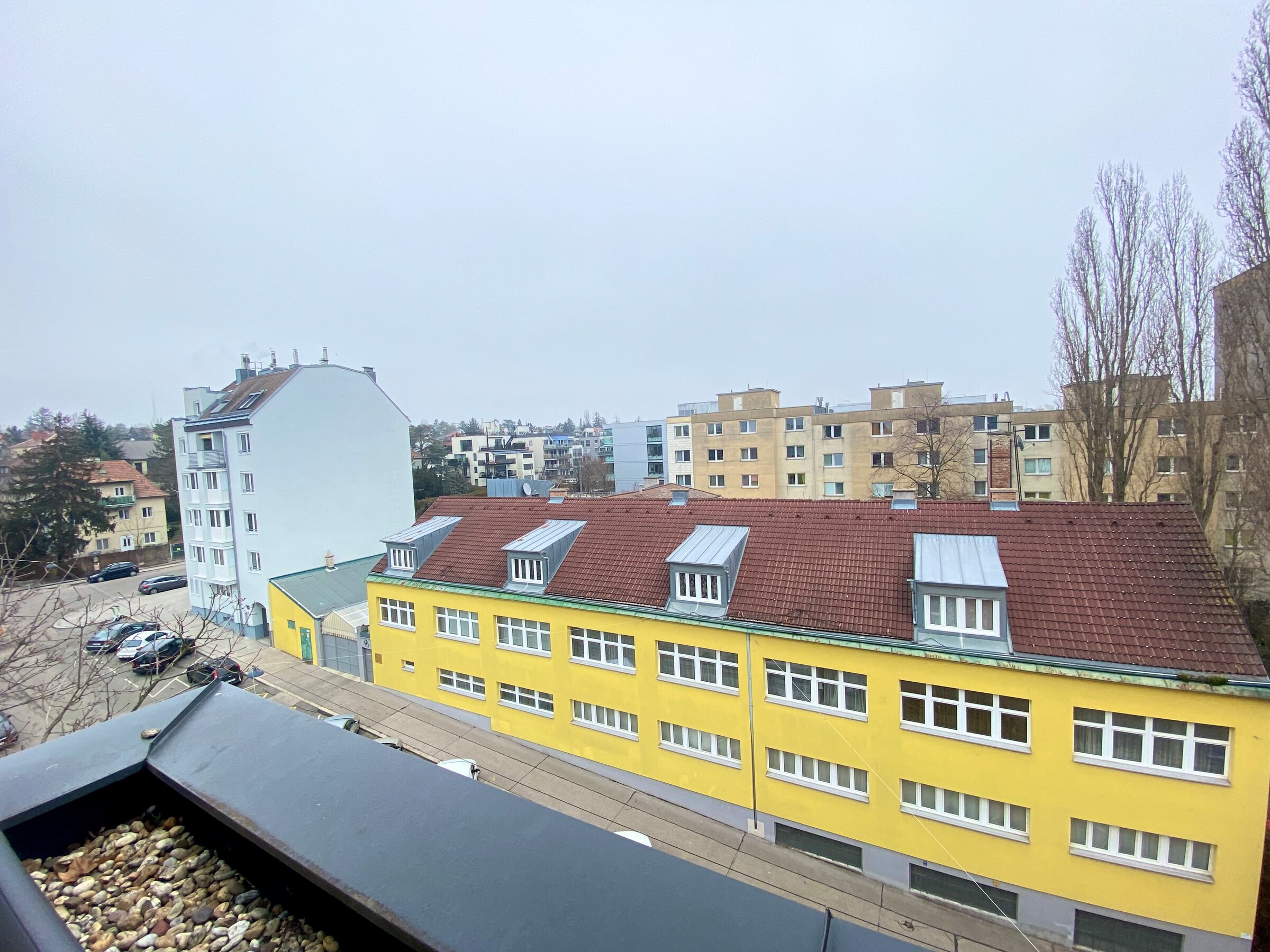 Blick aus dem Schlafzimmerfenster