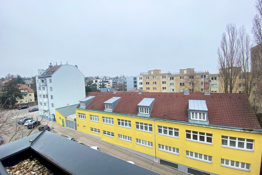 Blick aus dem Schlafzimmerfenster