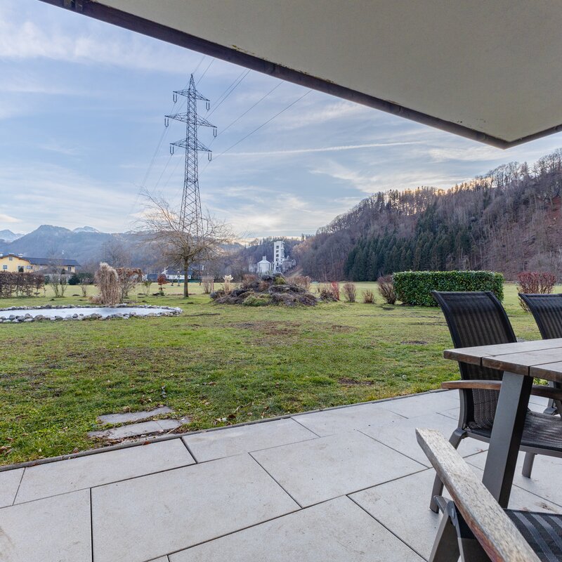 Terrace and garden