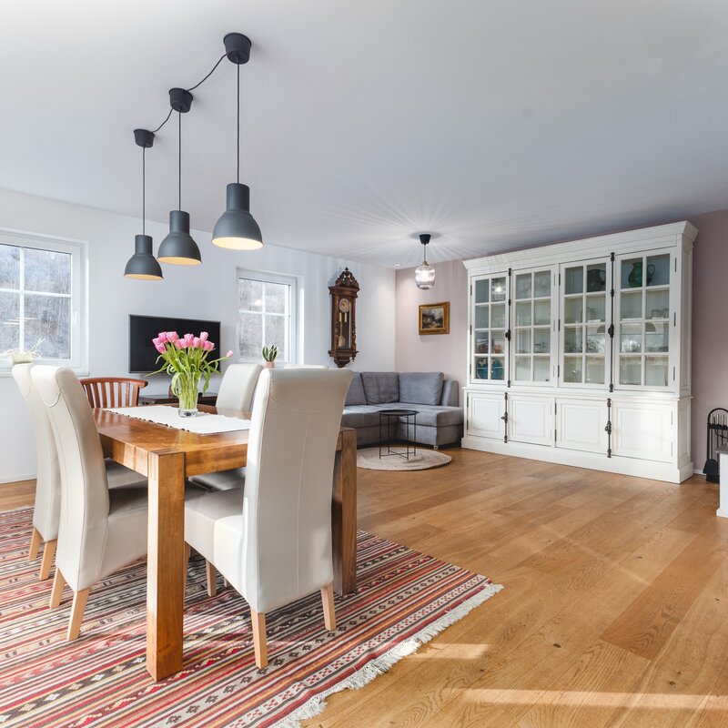 Living and dining area