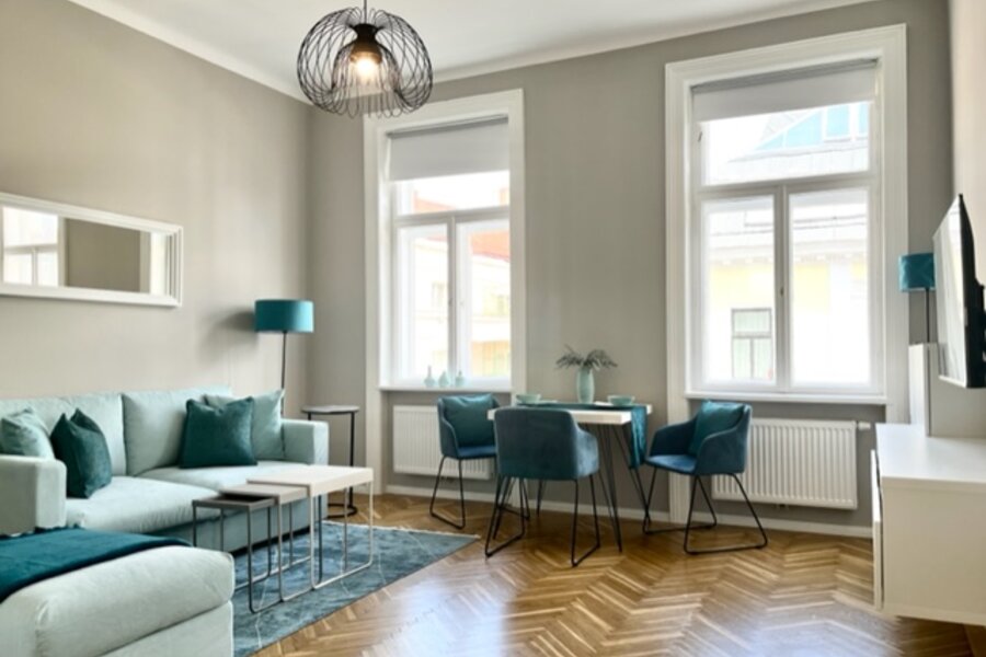 the living room - friendly and bright