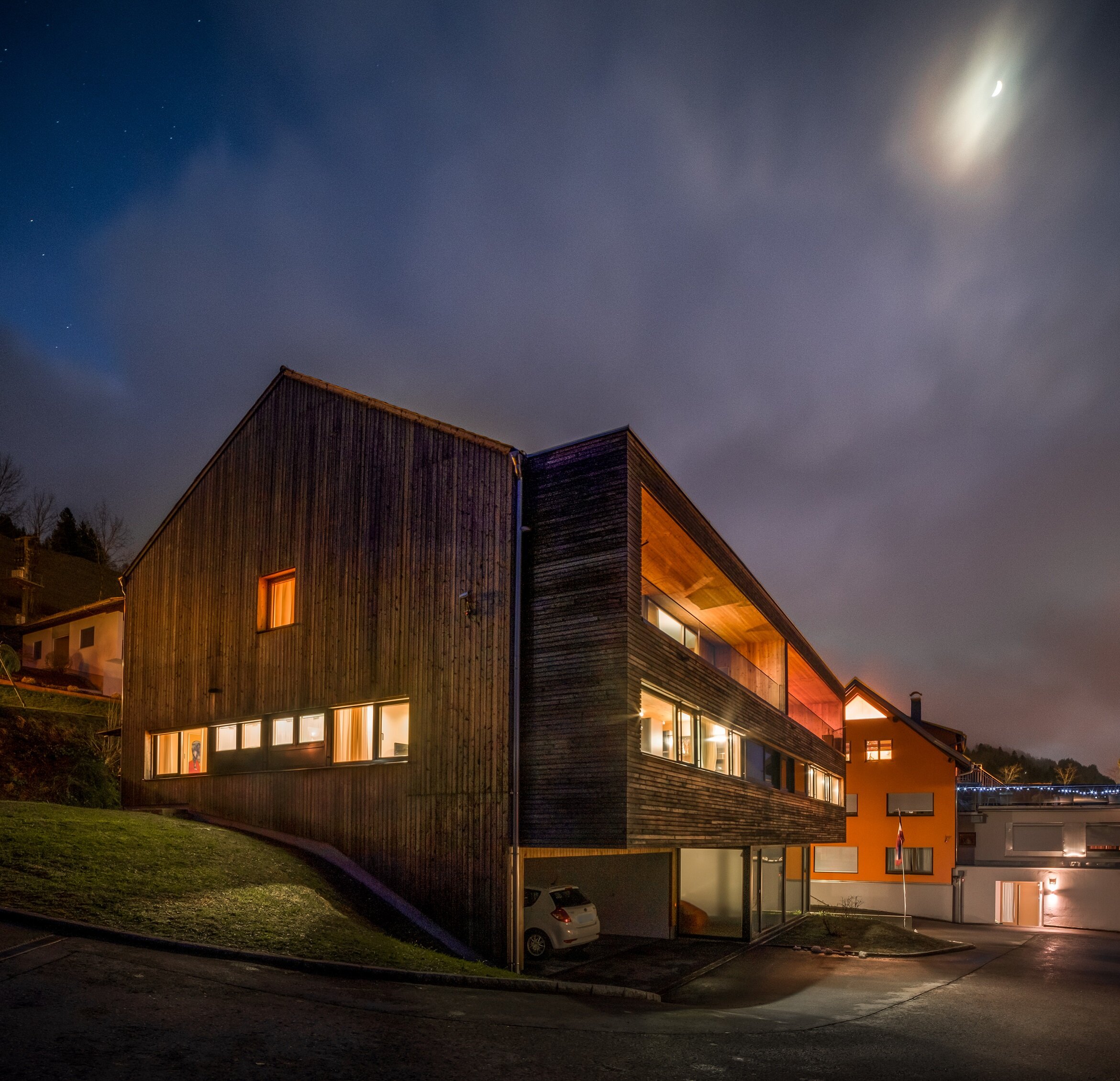 garage and 3 floors