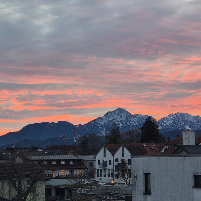Bergblick aus der Terrasse