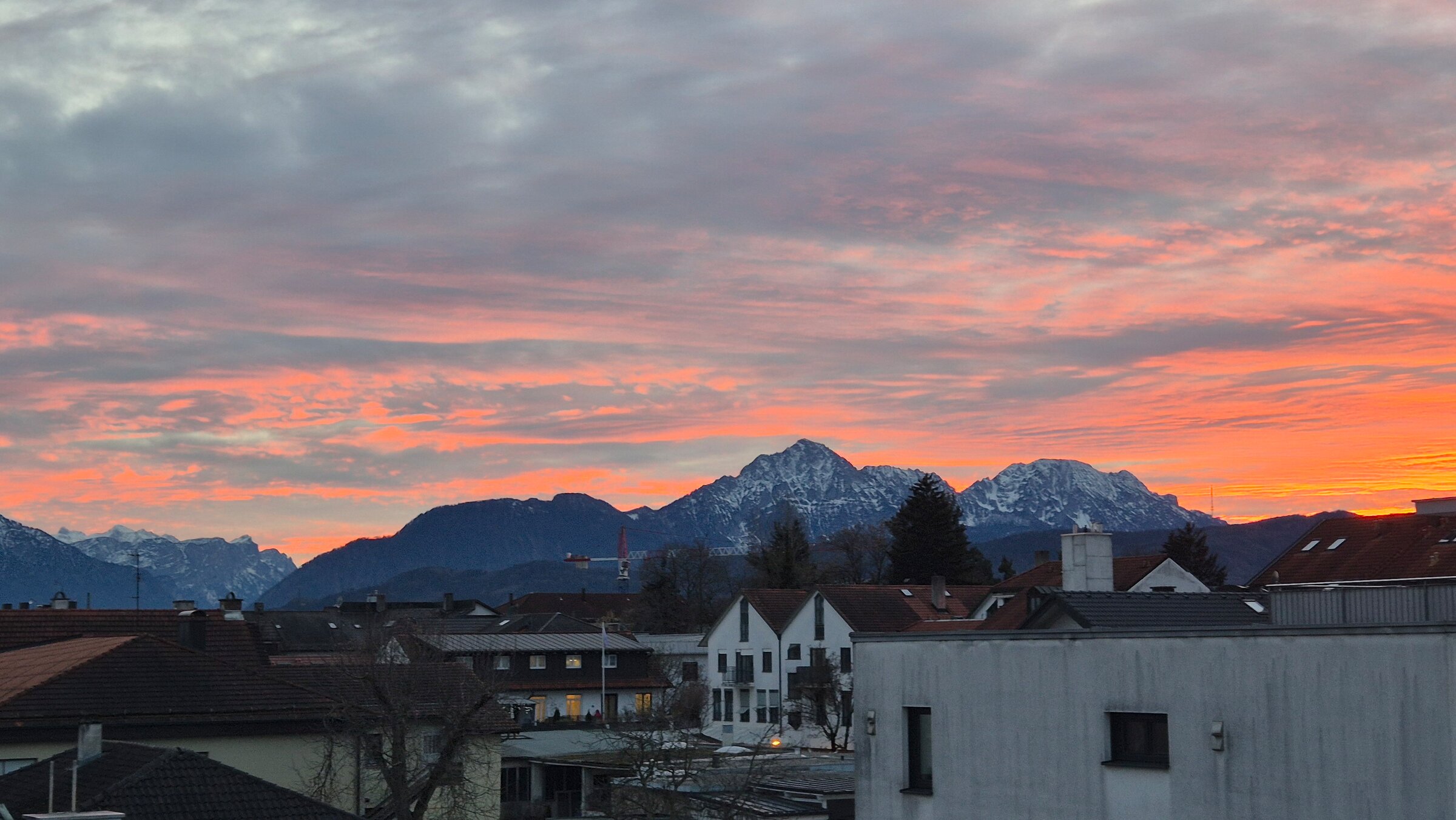 Bergblick aus der Terrasse
