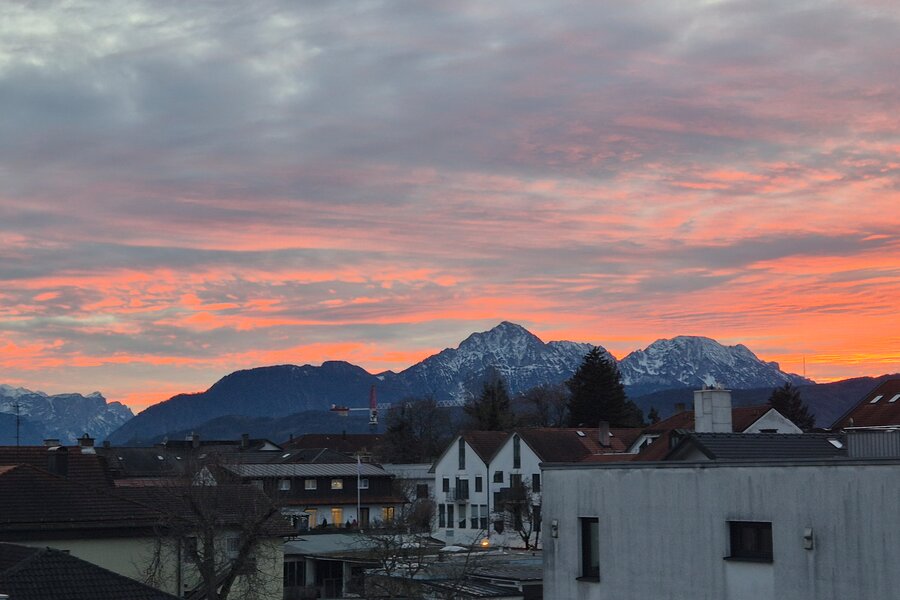 Bergblick aus der Terrasse