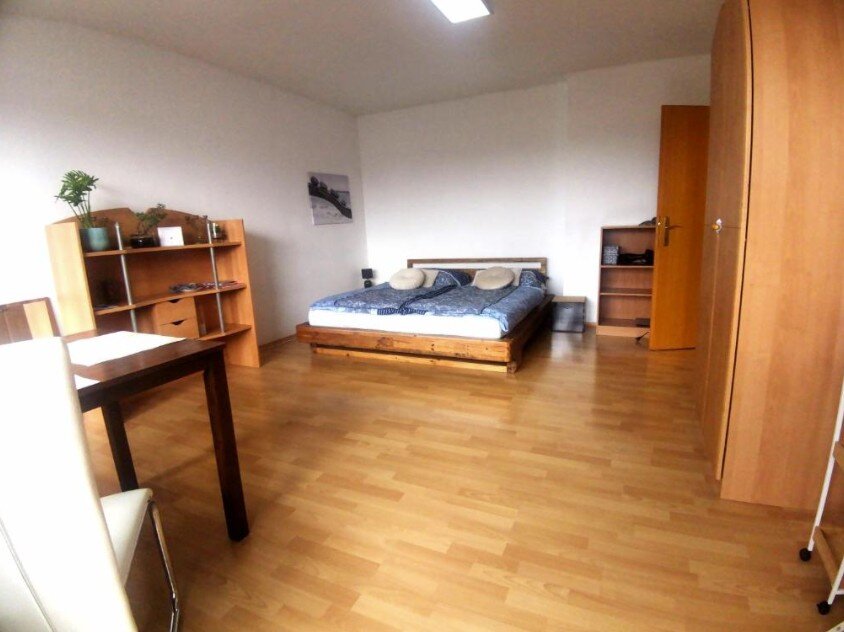 Bright 1-room apartment with parquet floor & double bed – short-term rental Graz, temporary housing for 1 to 6 months