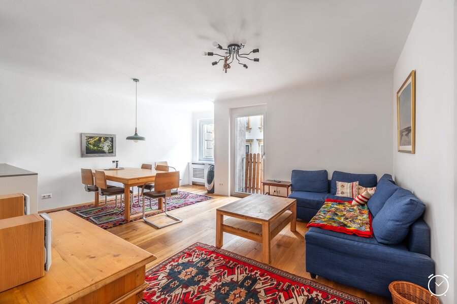 Heller Wohn-Essbereich, 4-Zimmer Wohnung auf Zeit für 1 bis 6 Monate – Kurzzeitmiete Wien Margareten