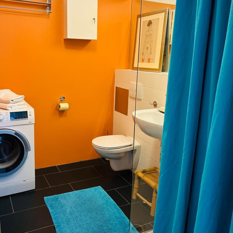Bad mit Waschmaschine 