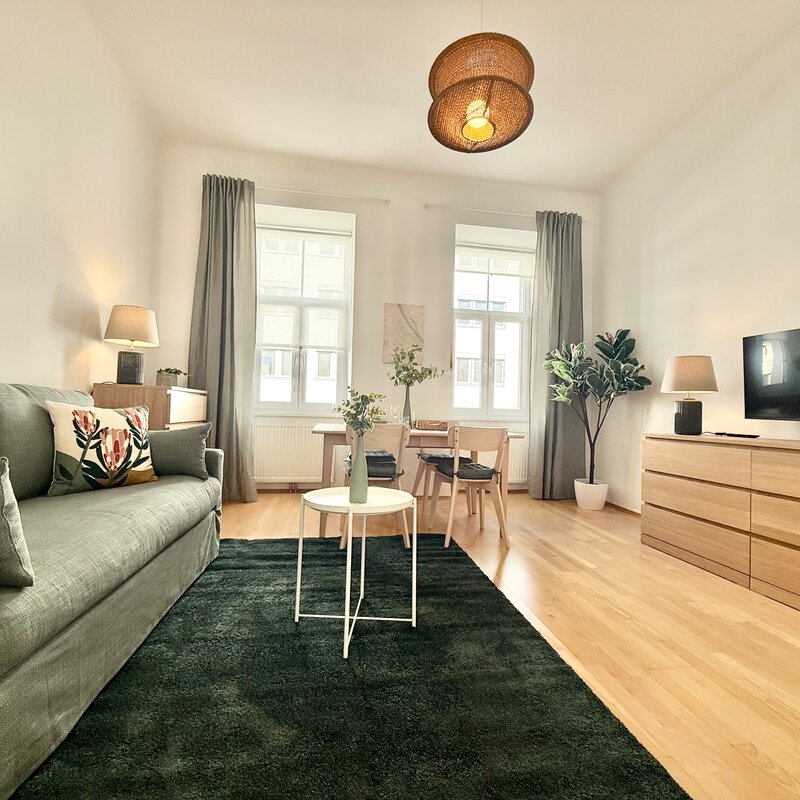 the living room - friendly and bright