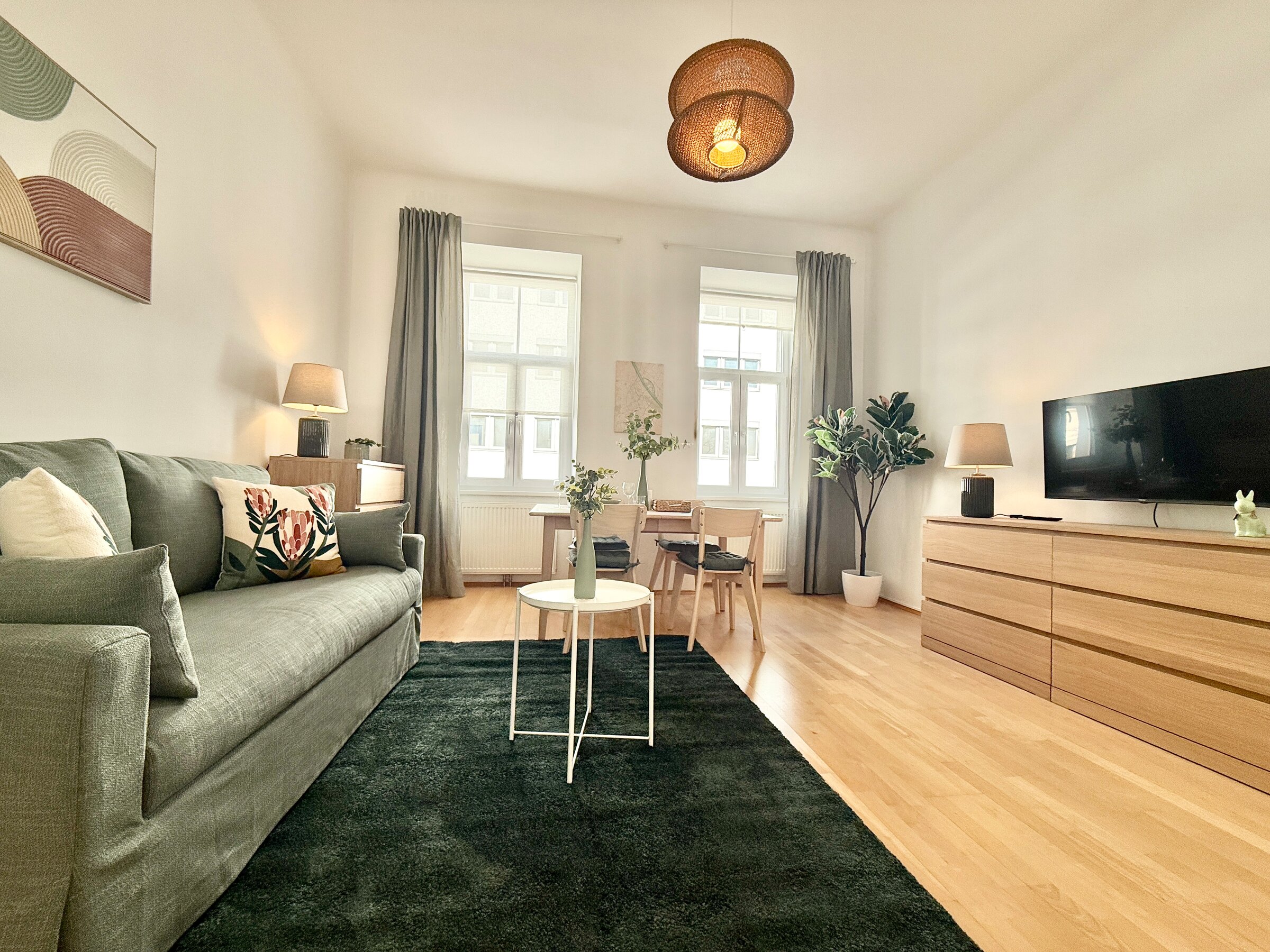 the living room - friendly and bright