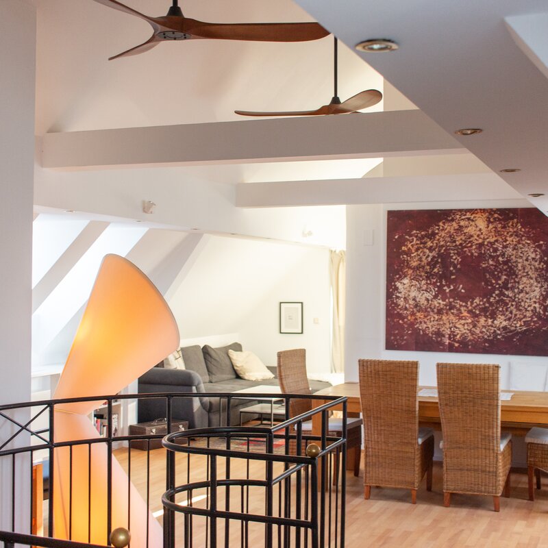 Übersicht Ess- und Sofabereich - Dachventilatoren