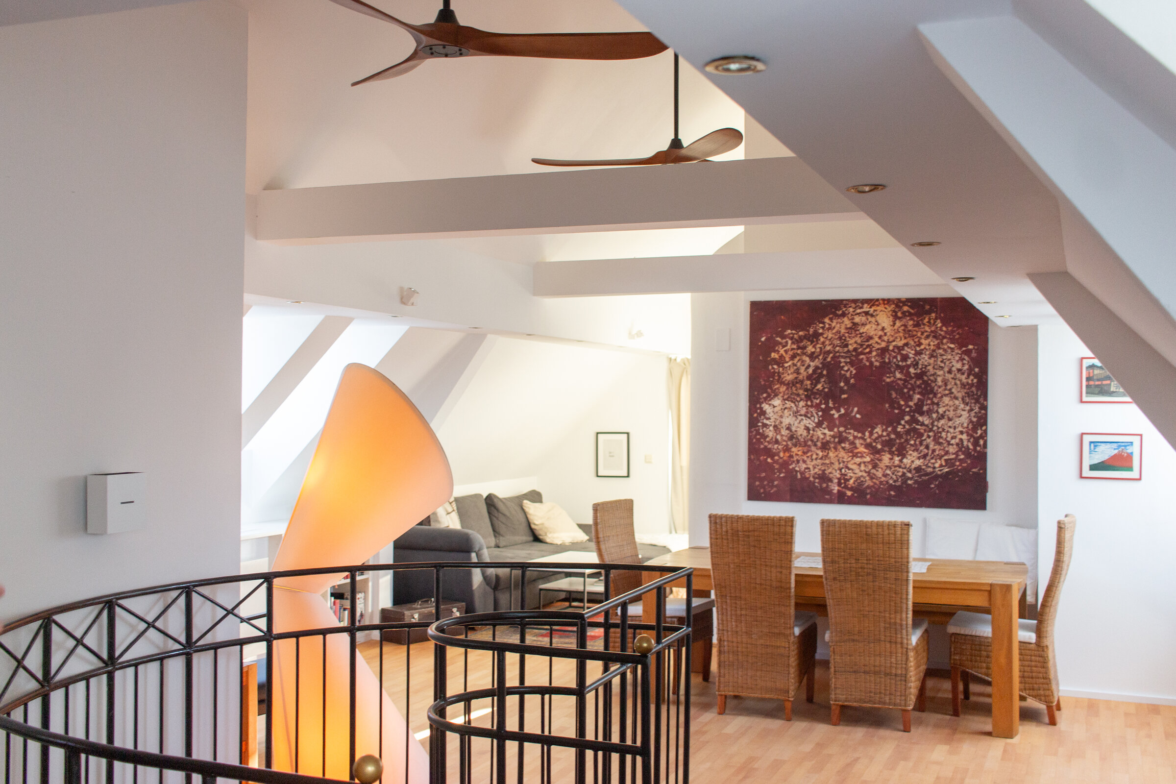 Übersicht Ess- und Sofabereich - Dachventilatoren