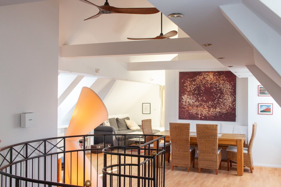 Übersicht Ess- und Sofabereich - Dachventilatoren