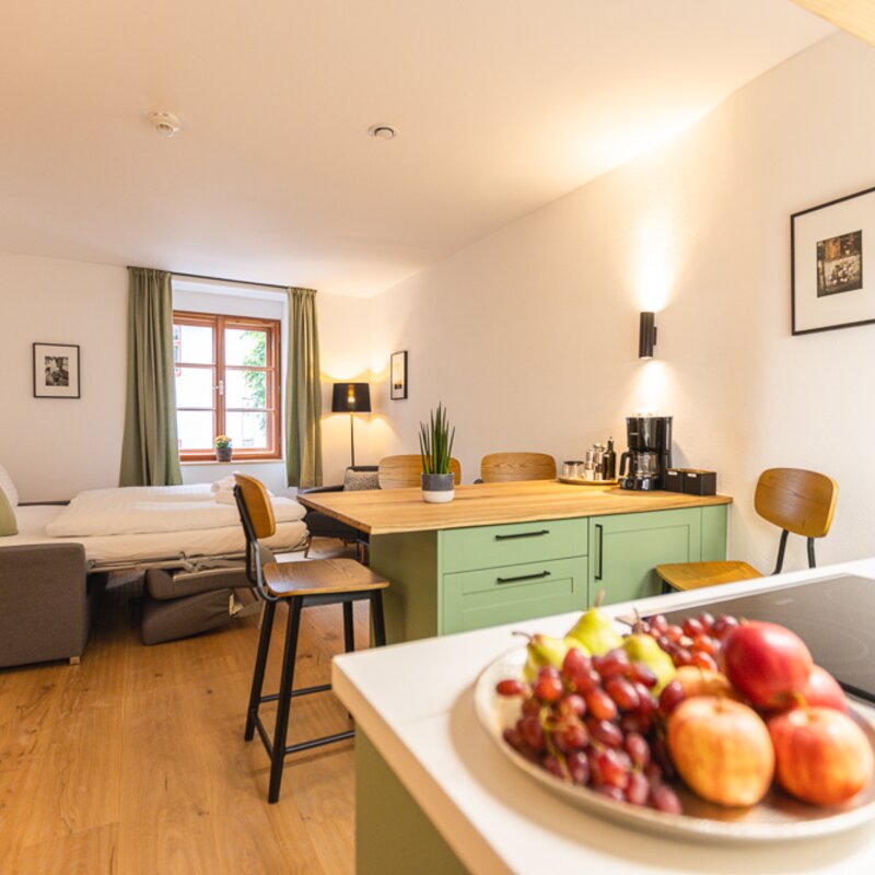 Mit vorbereitetem Sofa-Bett | © Michael Kuschei