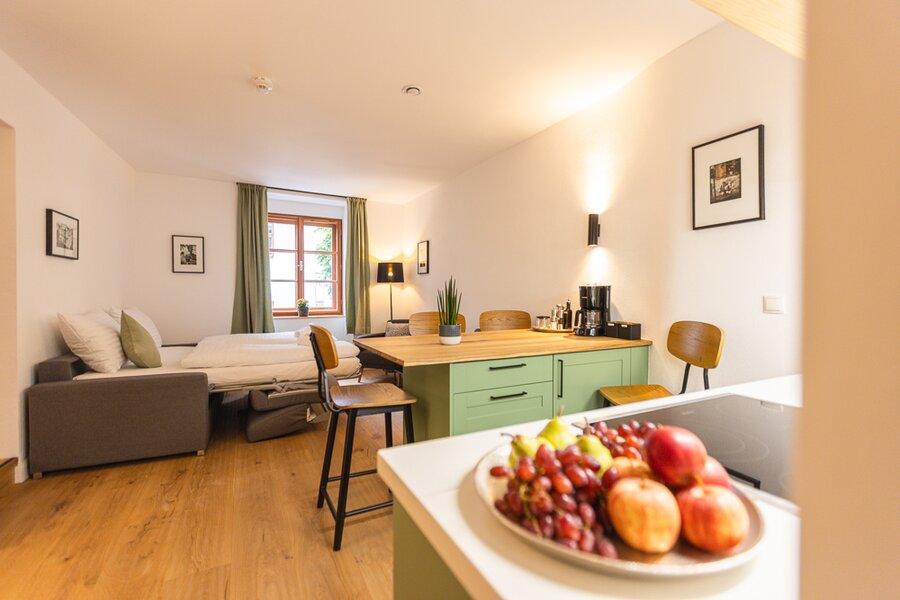 Mit vorbereitetem Sofa-Bett | © Michael Kuschei