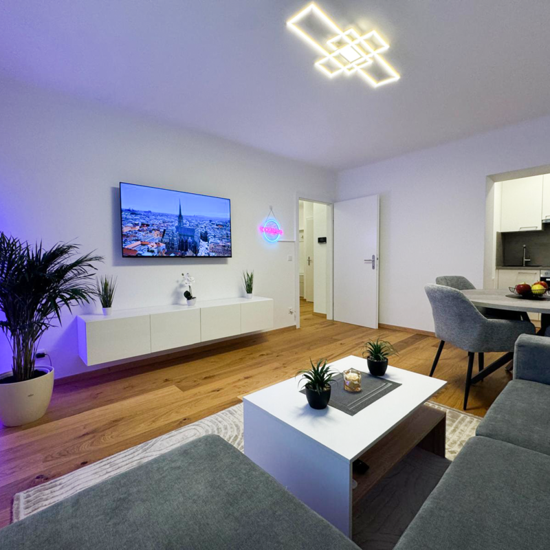 Möbelierte 60 m² Wohnung mit Balkon in WIen