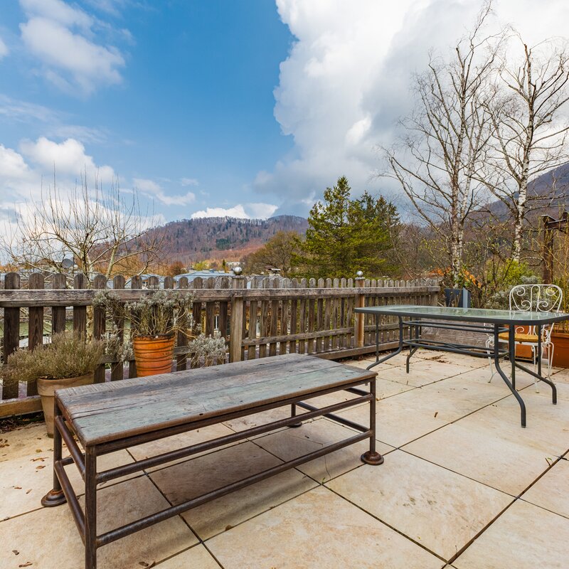 Terrasse wird im April begrünt