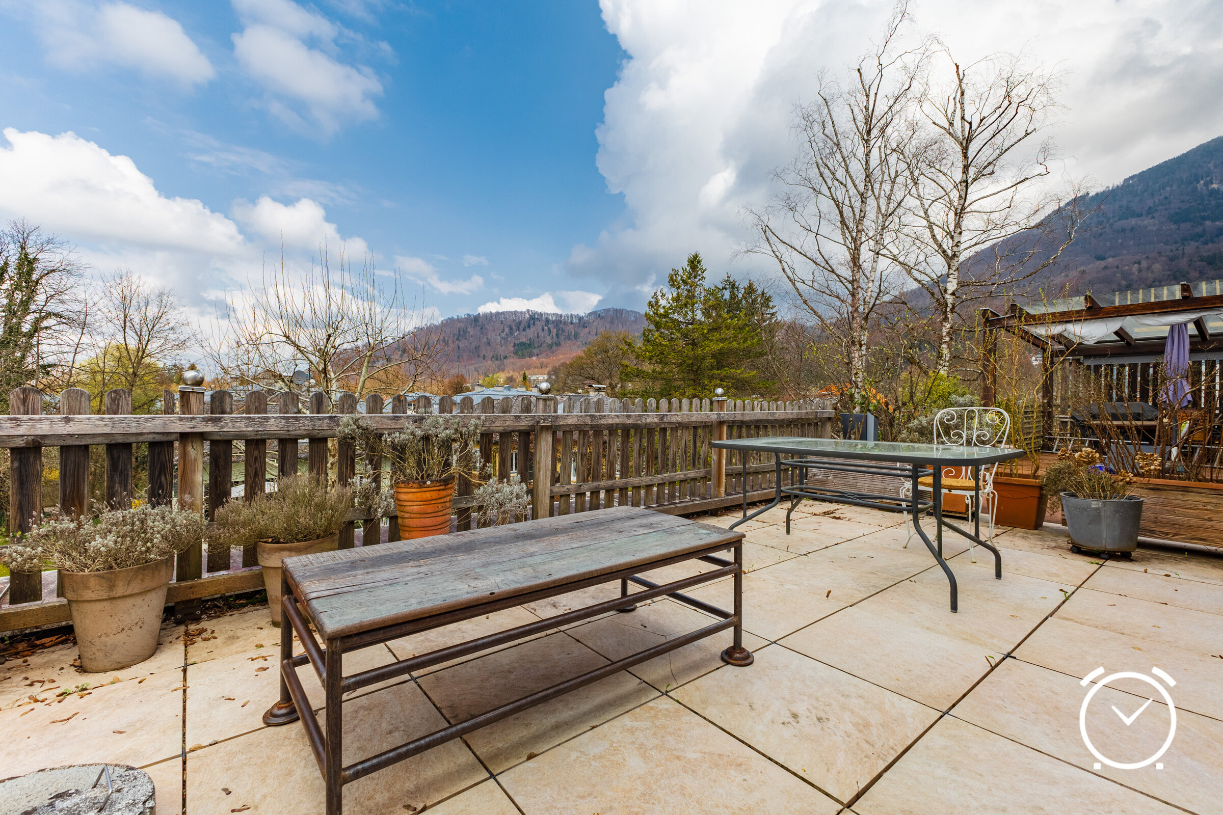 Terrasse wird im April begrünt