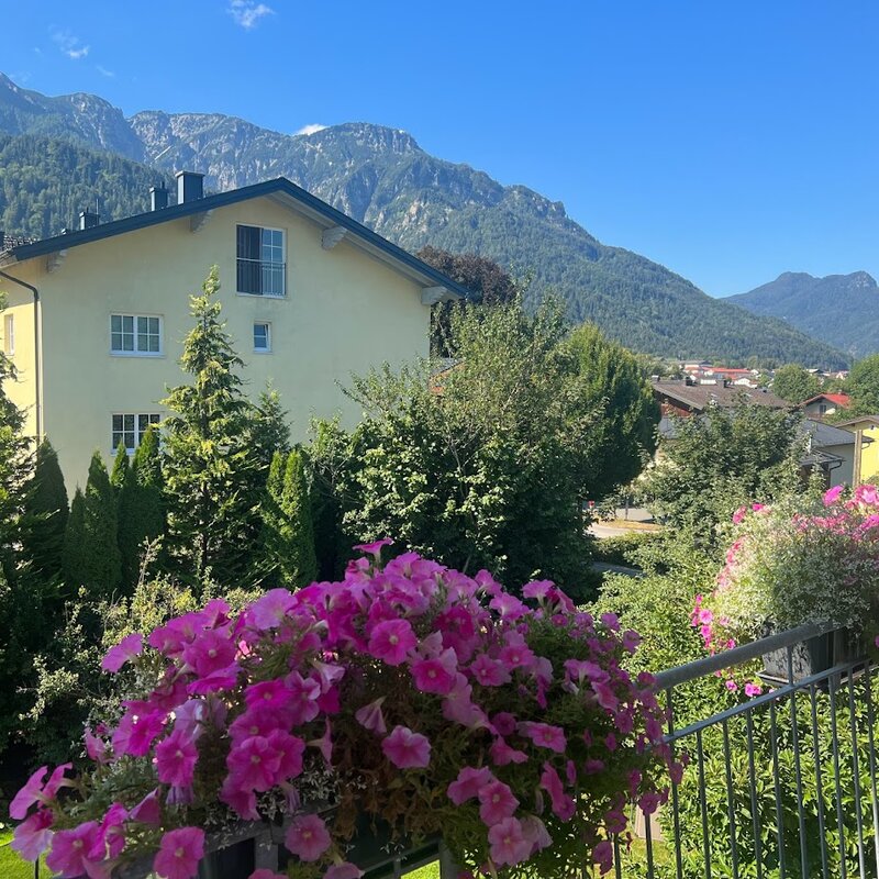 View from the balcony looking south towards the Predigtstuhl