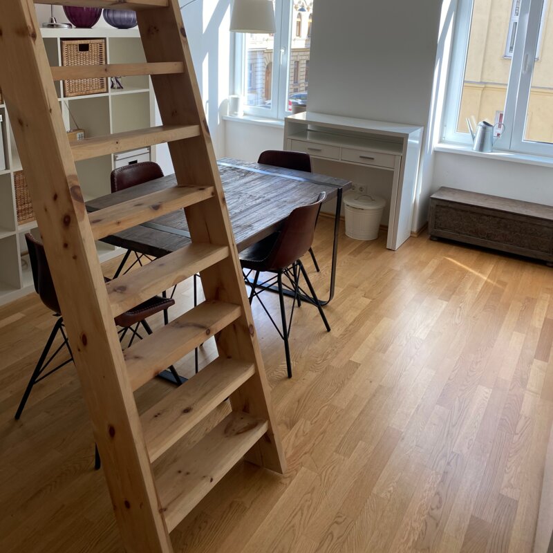 Two big and bright windows