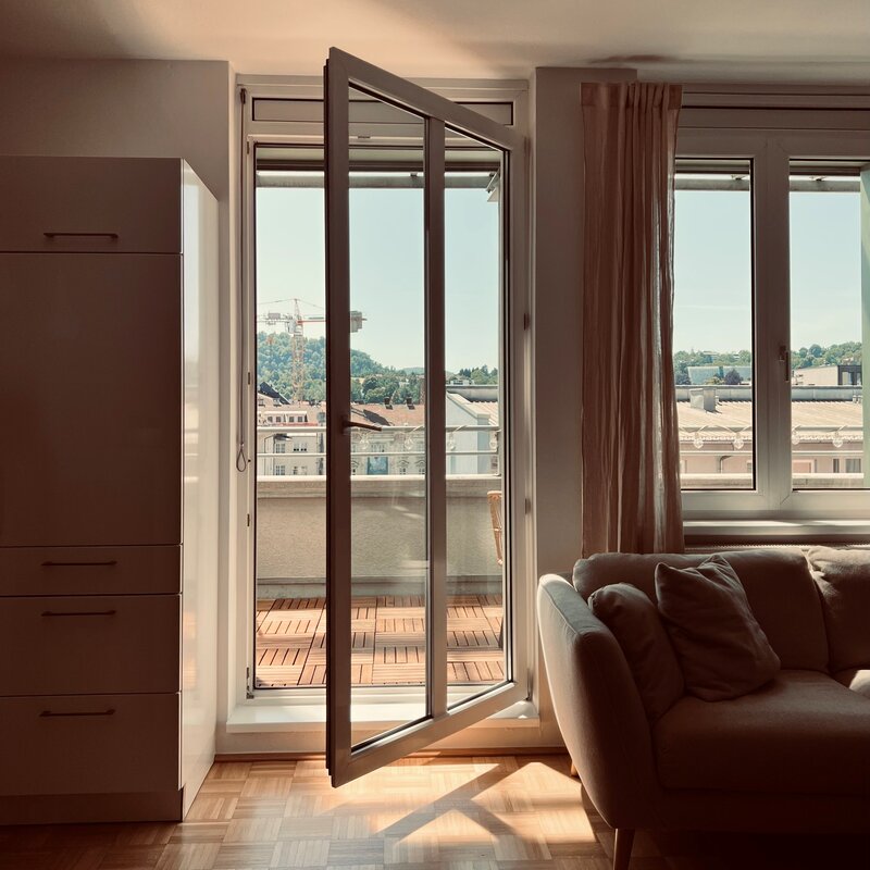 Ausblick vom Wohnzimmer