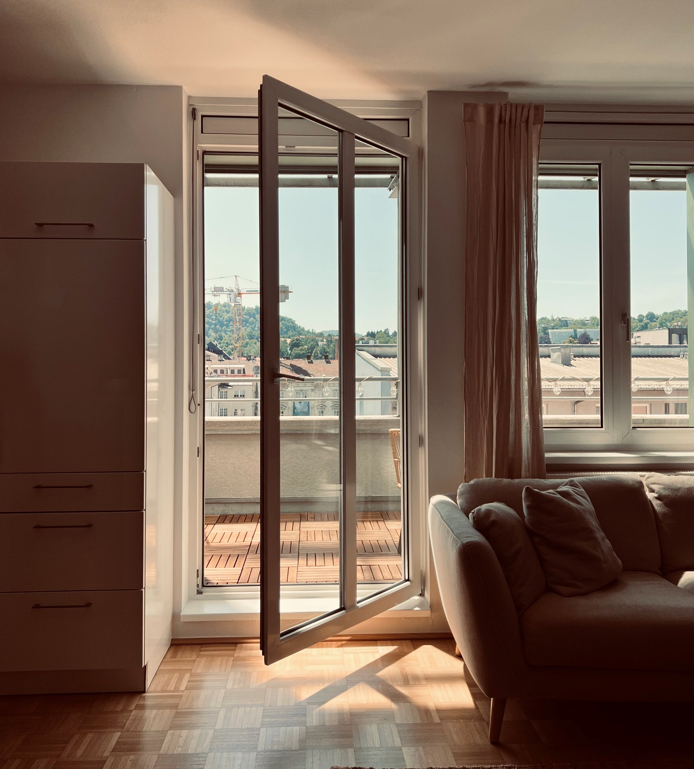 Ausblick vom Wohnzimmer