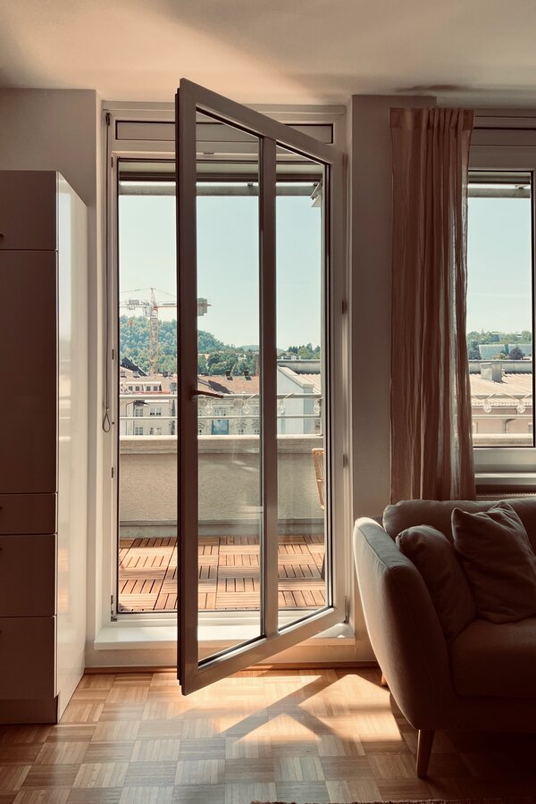 Ausblick vom Wohnzimmer
