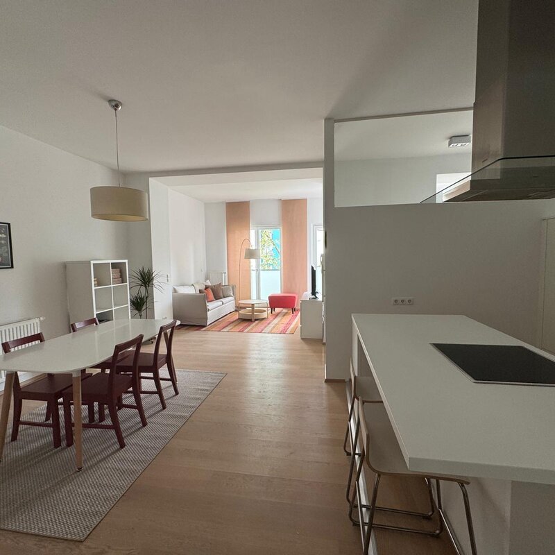 Living and dining area, kitchen