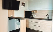 TV and kitchenette
