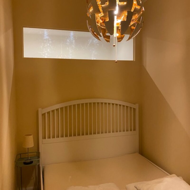 Schlafzimmer miit Doppelbett (1,60m breit)