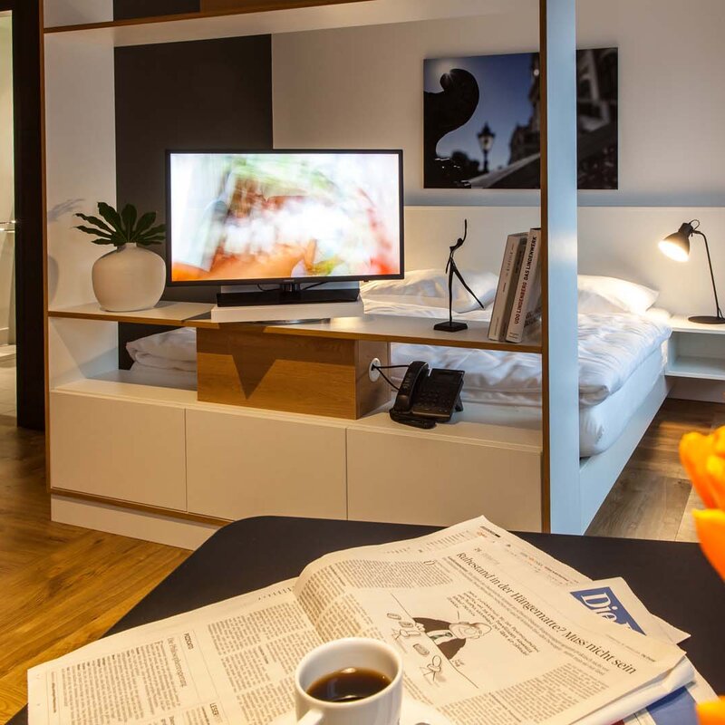 Schlaf- und Wohnbereich