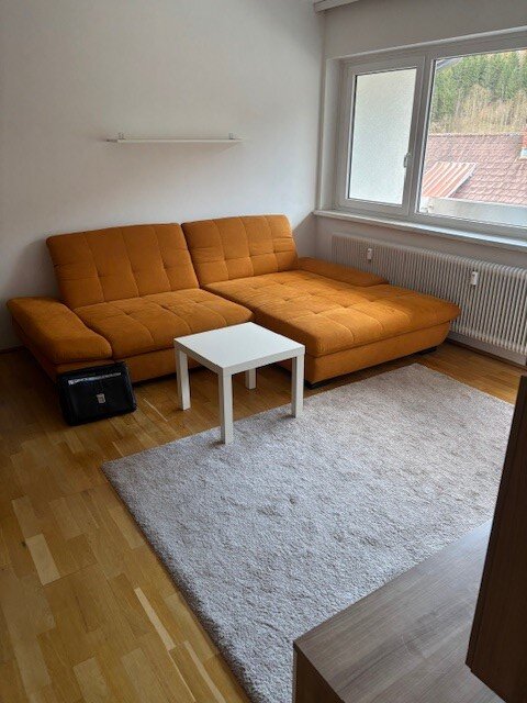 Wohnzimmer mit ausziehbarer Couch