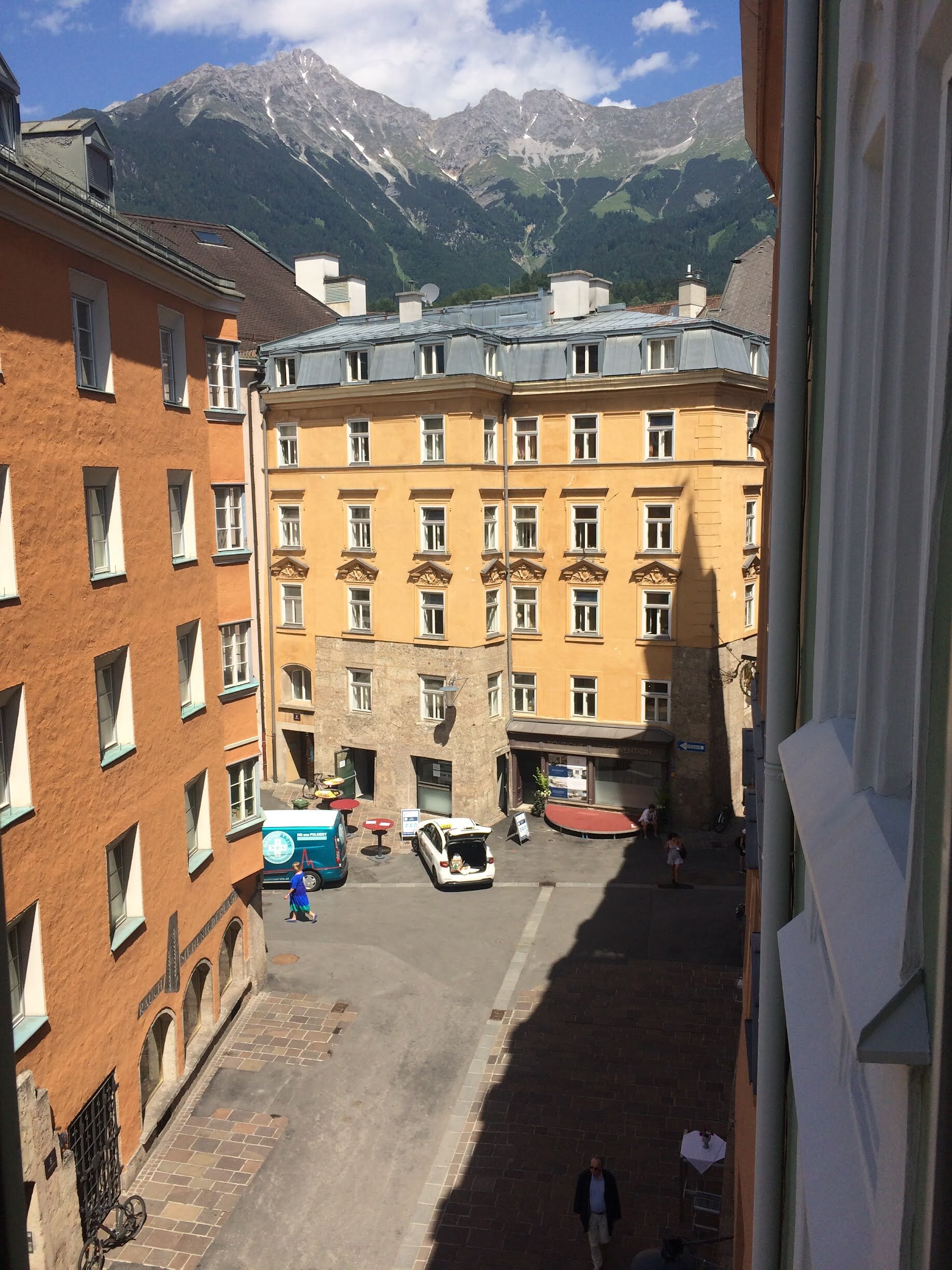 Blick aus Erkerfenster