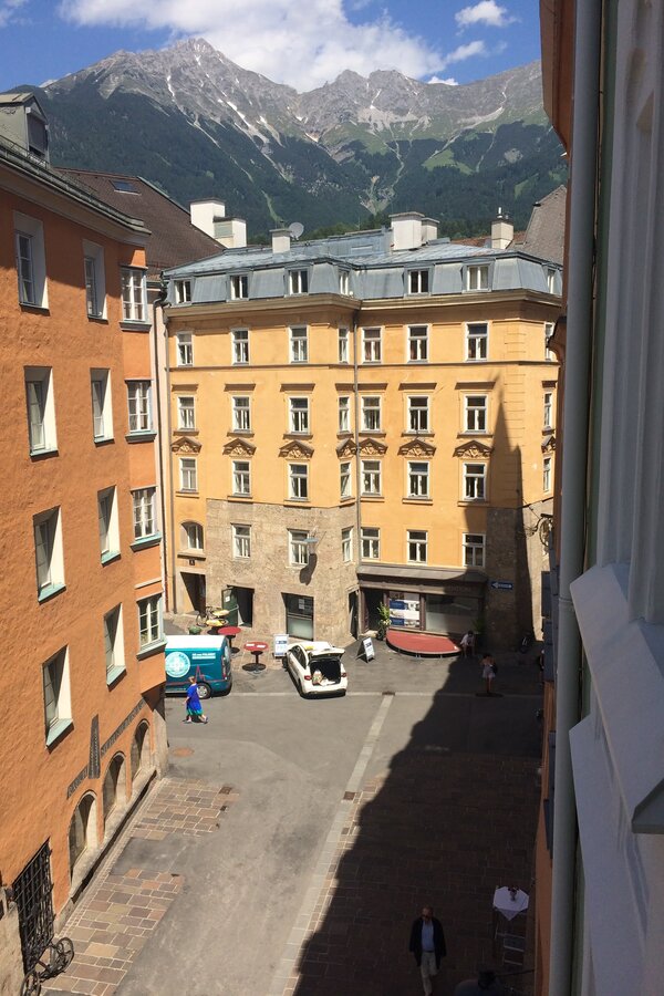 Blick aus Erkerfenster