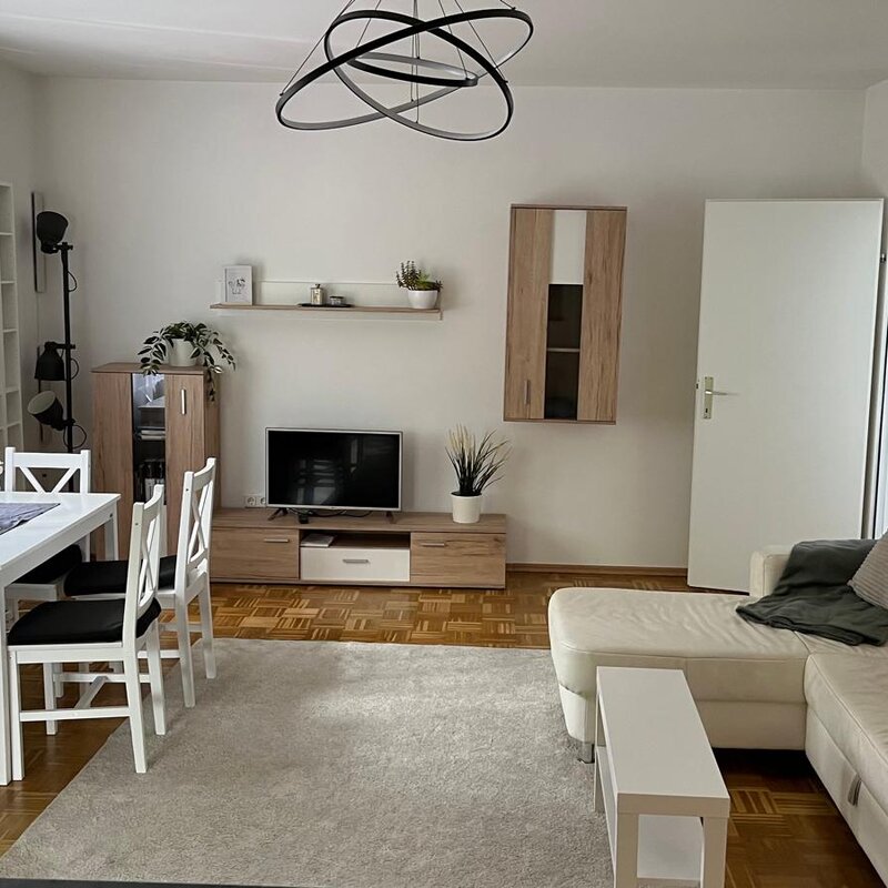 Großer Wohn-Essbereich mit TV