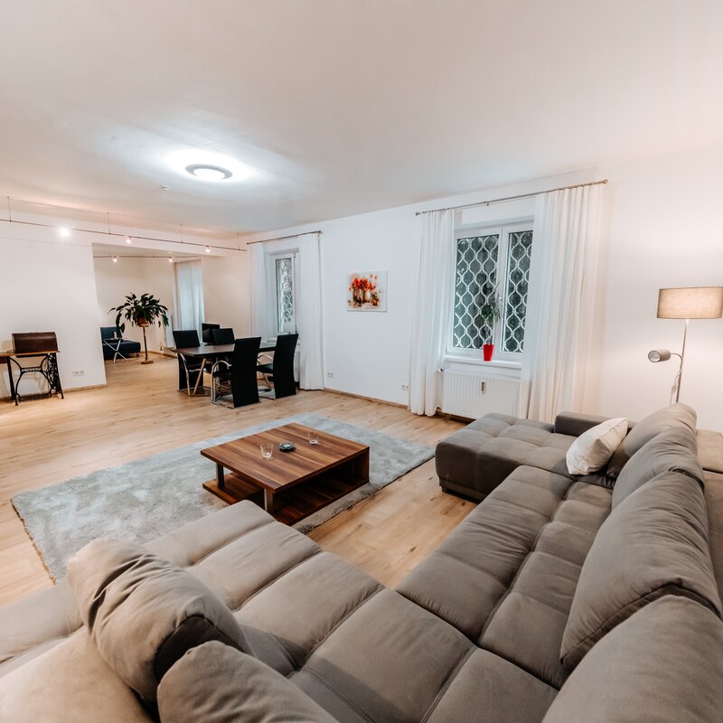 3 room flat Müllner Steg located directly on the Salzach for temporary living