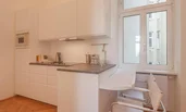kitchen with sitting area