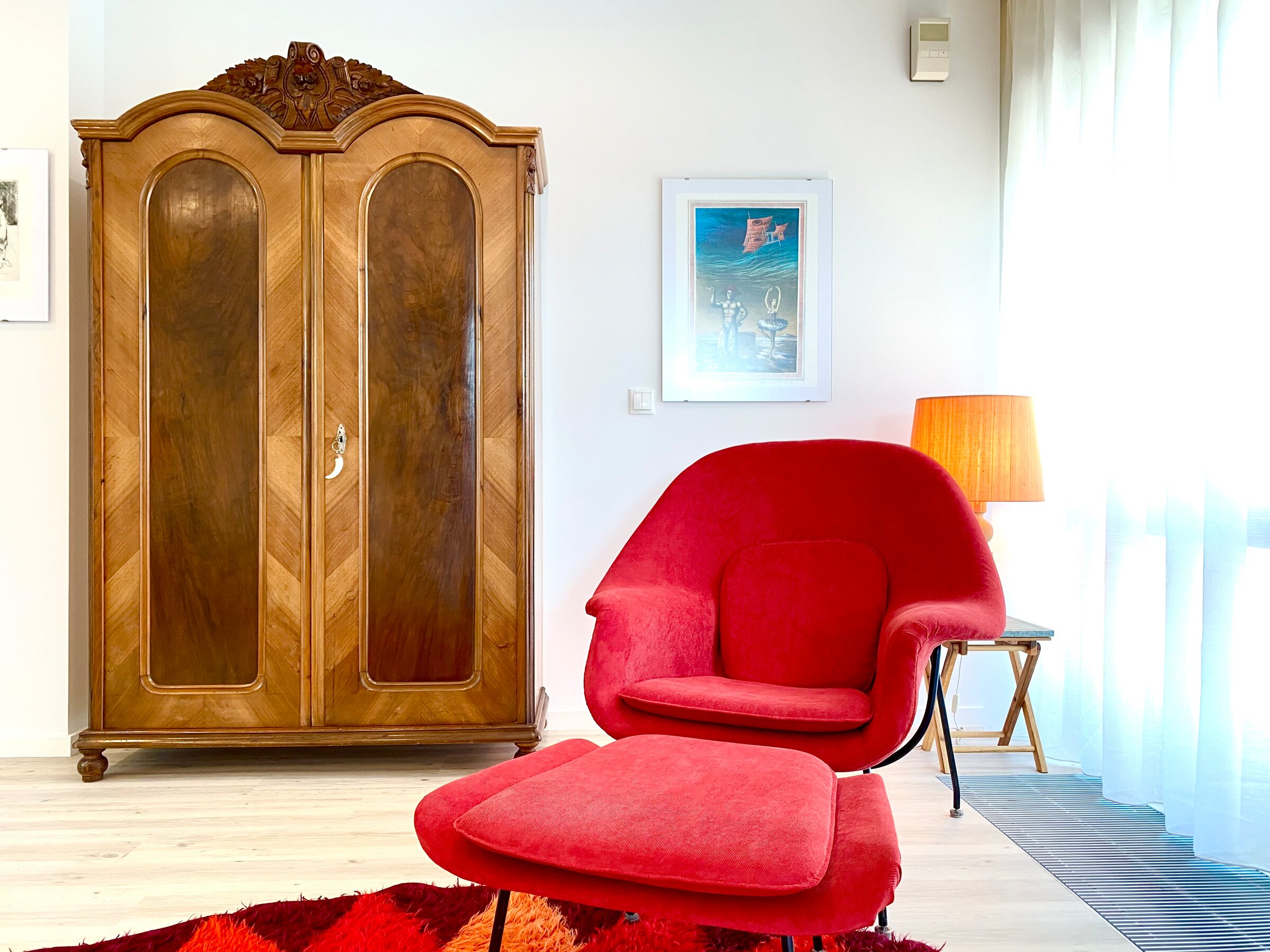 Reading area in the bedroom | © H. Weißenberger