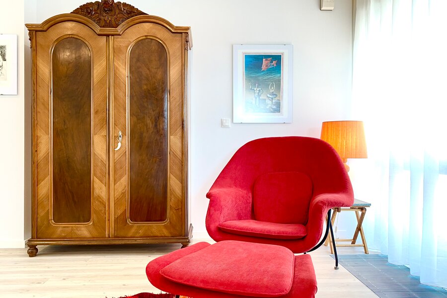Reading area in the bedroom | © H. Weißenberger