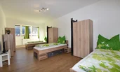 Zimmer mit 3 Einzelbetten