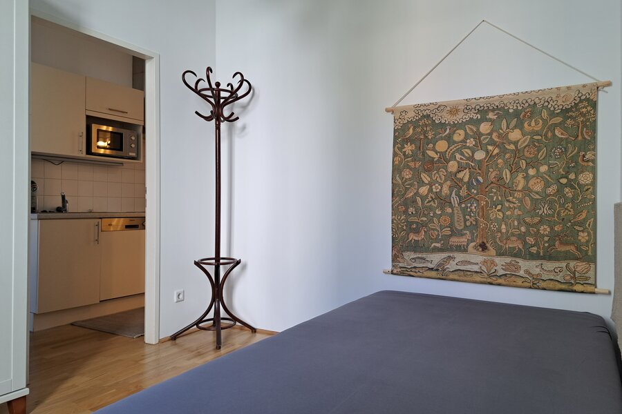 Schlafkabinett mit Bett (verbreiterbar)