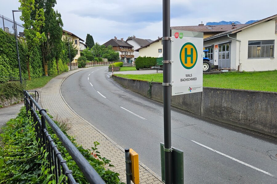 in Sichtweite die Unterkunft